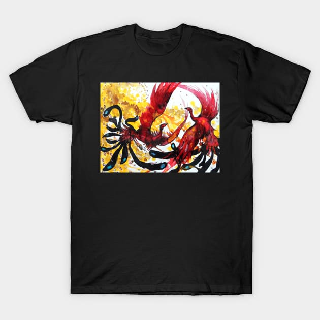 Dance of the Ho-ouh Mythic Birds T-Shirt by 10000birds